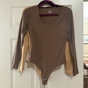 Nuuds scoop neck bodysuit NWOT
